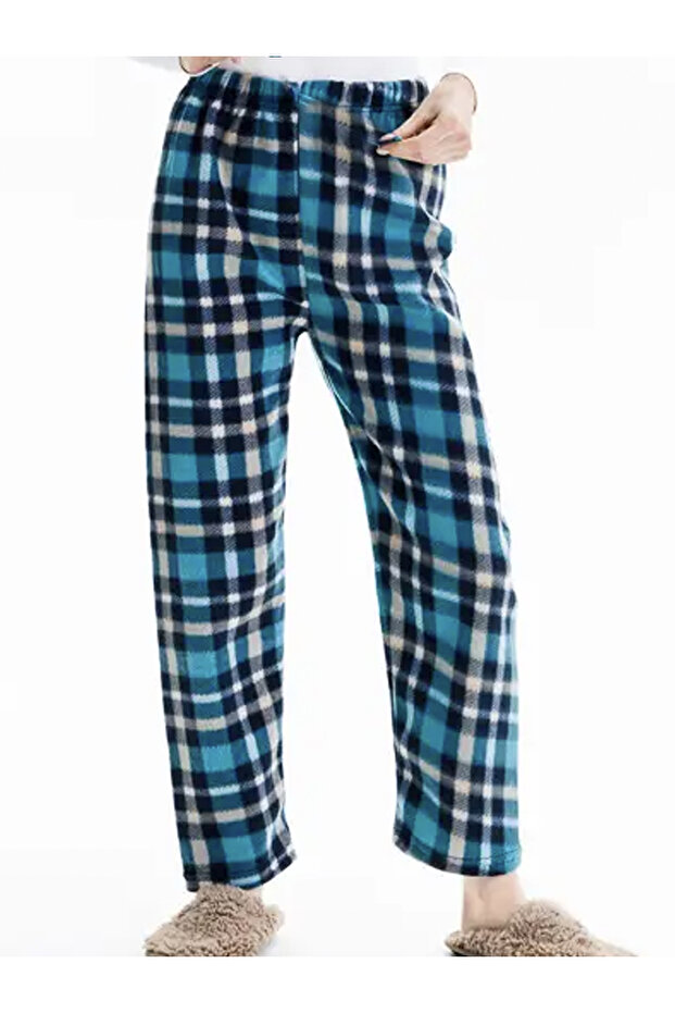 Pocketless Winter Fleece Women's Pajama Bottom Single Bottom Je28