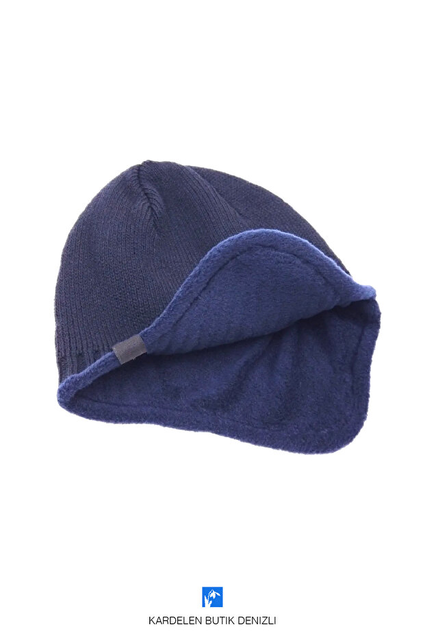 Kış, Kadın ve Erkekler İçin Kulak Koruyuculu, İçi Polarlı, Düz Bere - 1