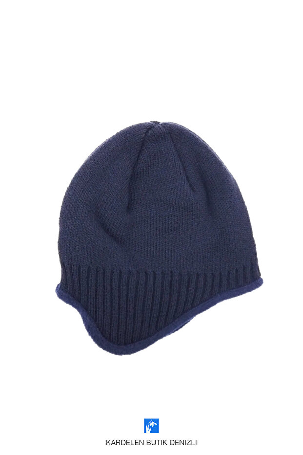 Kış, Kadın ve Erkekler İçin Kulak Koruyuculu, İçi Polarlı, Düz Bere - 2