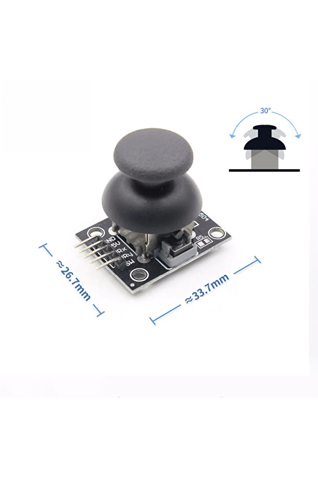 Ky-023 Çift Eksen Analog Joystick Modül Xy Ps2 Oyun Konsol Kol Kumanda Rc Araba Robot - 1