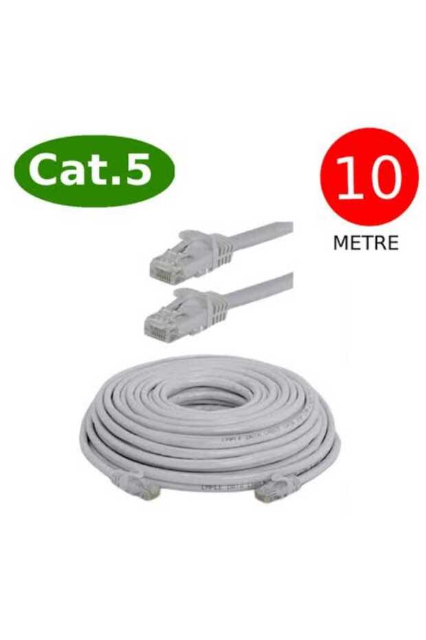 KOPYA - Cat5e Kablosu Ethernet Adet 10 Metre Internet Modem Lan Rj45 Orijinal - 2