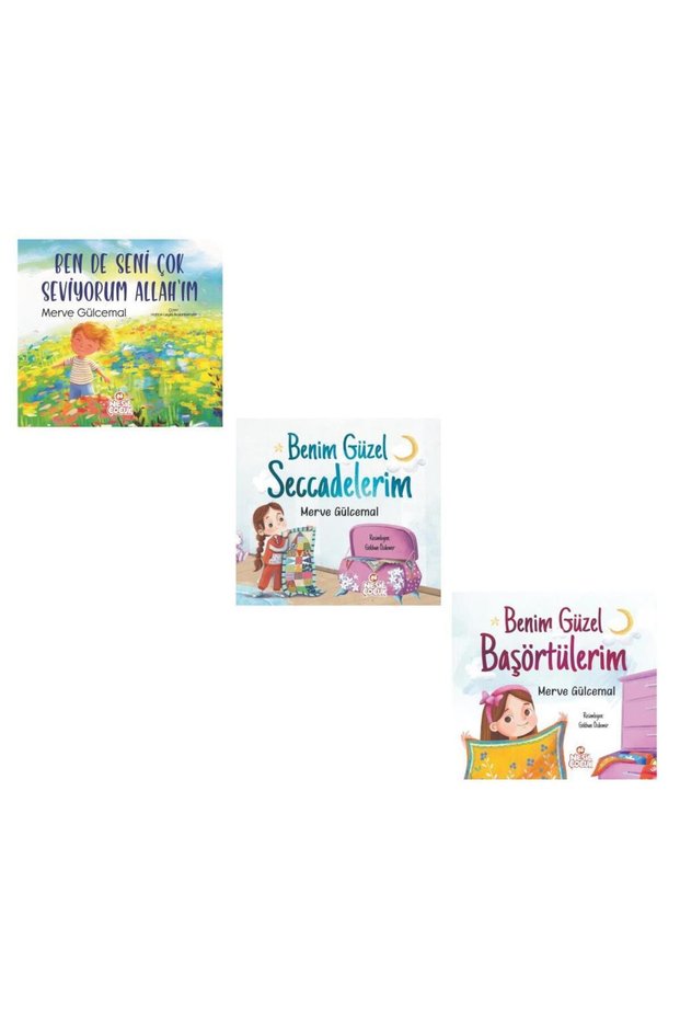 Merve Gülcemal Seti 3 Kitap (Benim Güzel Seccadelerim + Ben de Seni Çok Seviyorum Allahım + Benim Gü