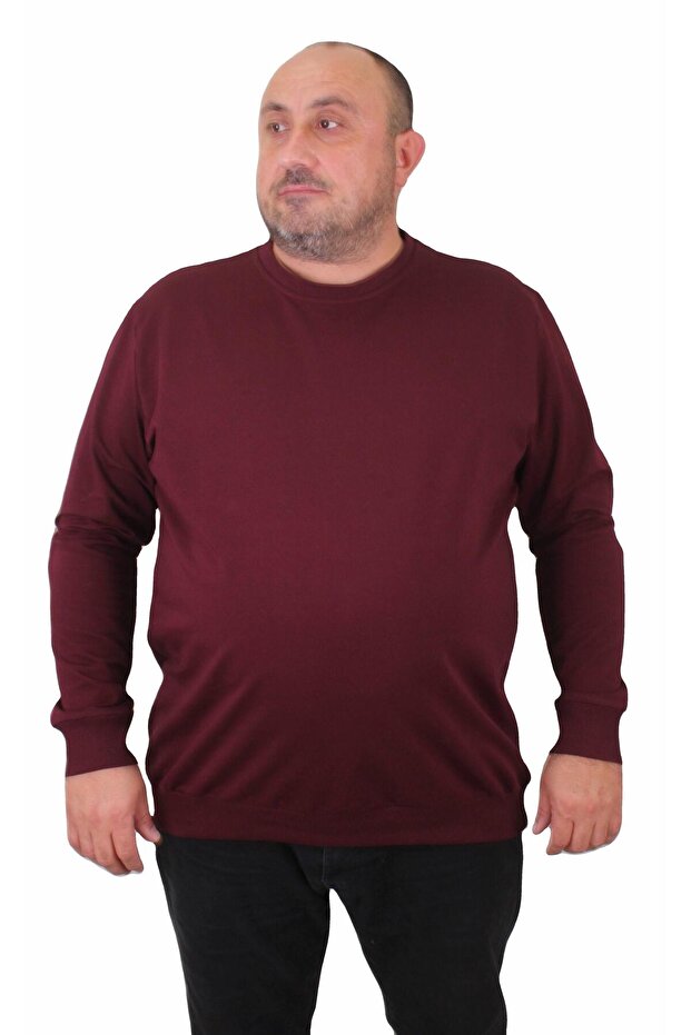 بلوزة كبيرة الحجم بياقة دائرية كلاسيكية 2ip Sweat 23216 TABA