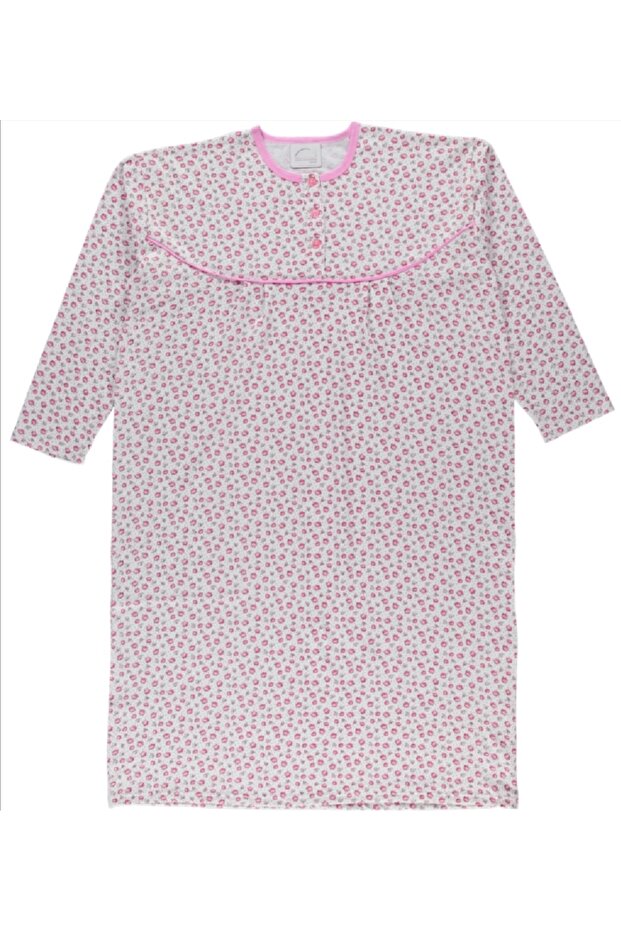 Women's long-sleeved winter King mother nightgown