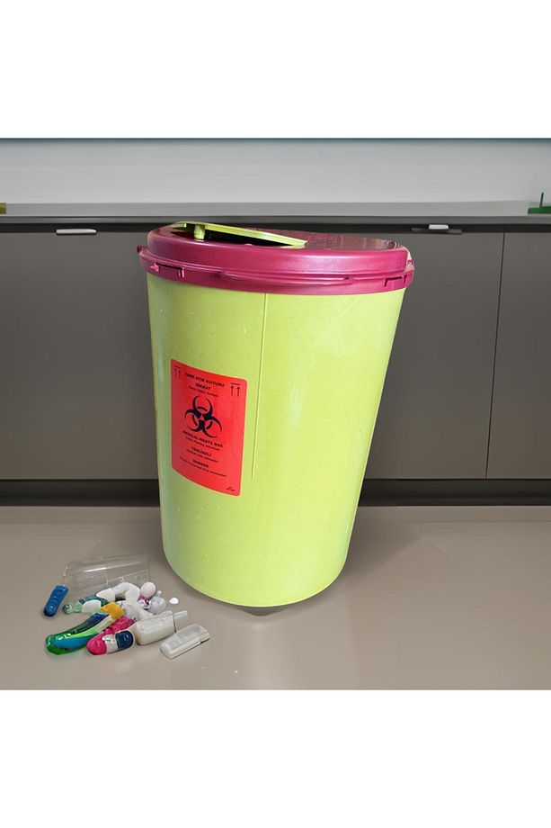 10 Litre Tıbbi Atık Kovası - 5 Adet - 1