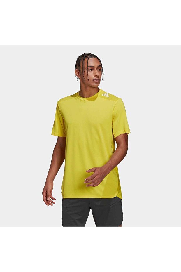 M D4t Hr Tee Men's Antenna T-Shirt Hj9773 Yellow