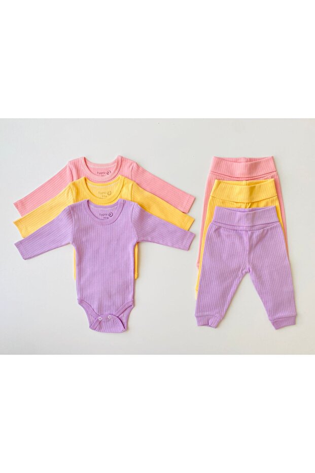 3-Piece 100% Cotton Basic Bodysuit - 1