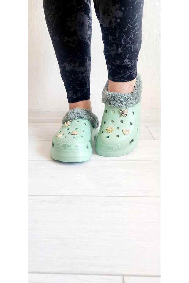 Stylish Doctor Nurse Chef Slippers with Fur Inside and Stones