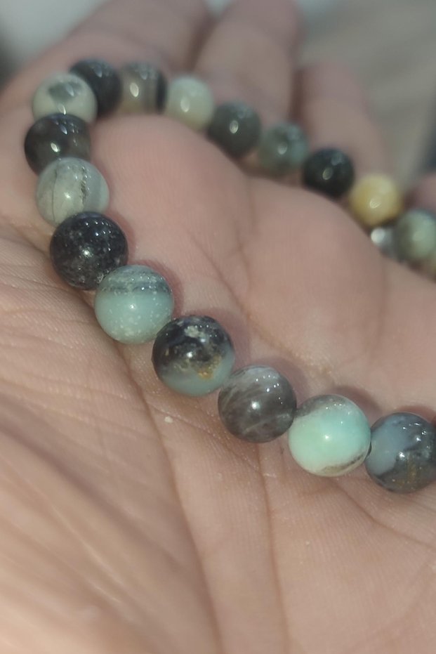 Amazonite Stone 8 mm Natural Natural Stone Bracelet