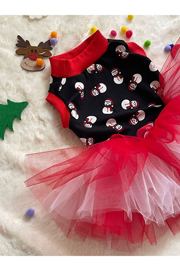 Cat Dog Christmas Christmas Tutu Dress