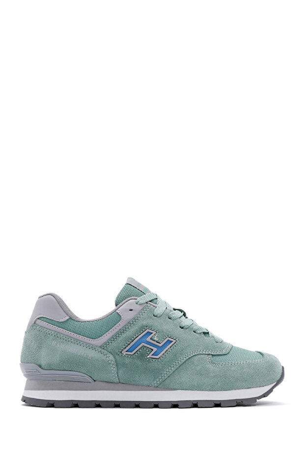 Women's Gray Chile Suede Leather Sneaker 102 19253-g