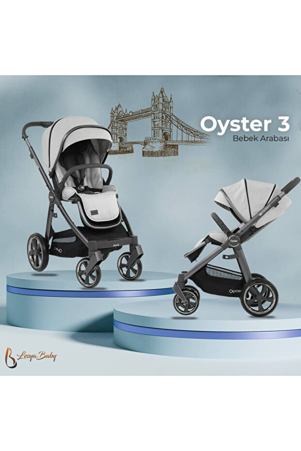 Oyster3 Çift Yönlü Bebek Arabası - Silver Tonic - 1