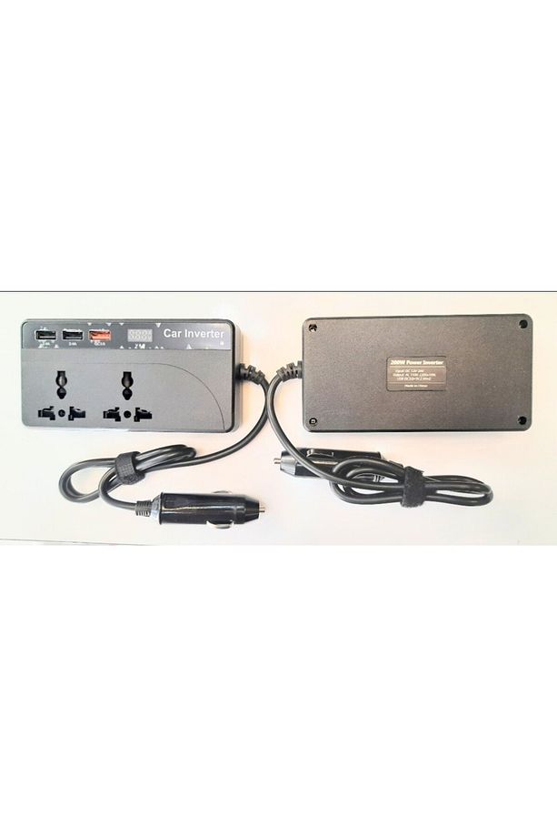 CZ01/12V-24V 12-24 VOLT 200 WATT 3 USB GİRİŞLİ ARAÇ POWER INVERTER - 2