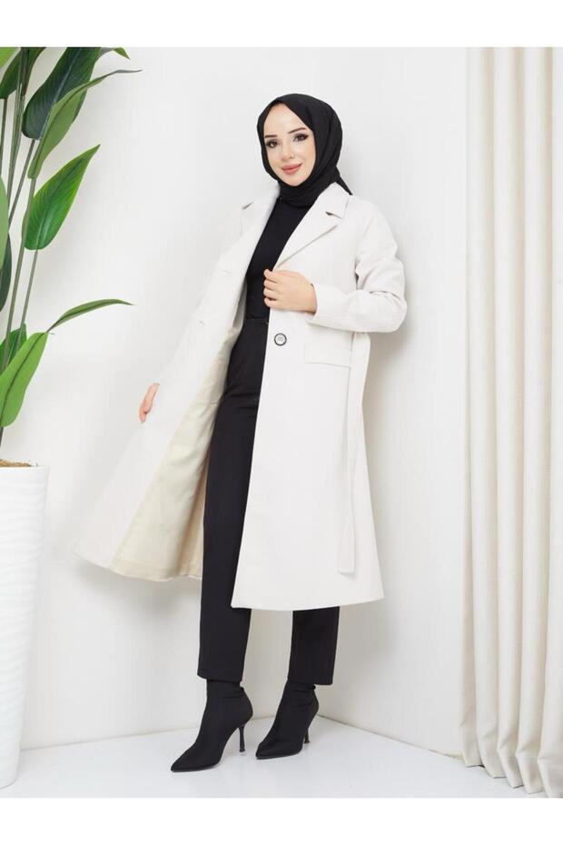 KMKKOMBIN WOMEN'S WINTER BELLOWED SHIRT COLLAR SPOON COAT