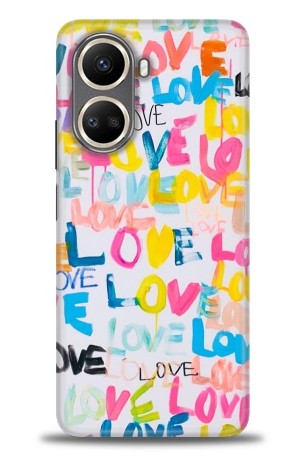 Case for Realme C55 Case Hd Printed Case - Love Love + Full Screen Protector