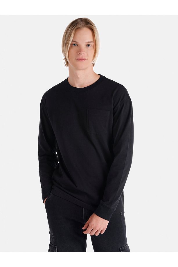 Siyah Erkek Tshirt U.kol - 1