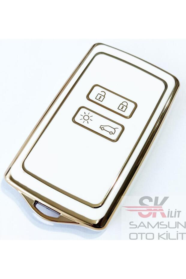 Renault Megane 4 Kadjar Koleos Talisman Dacia Nano Card Case Controller Case White