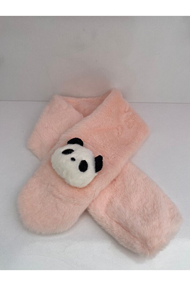 SUMON COLOR Teddy Bear Detailed Plush Children's Scarf