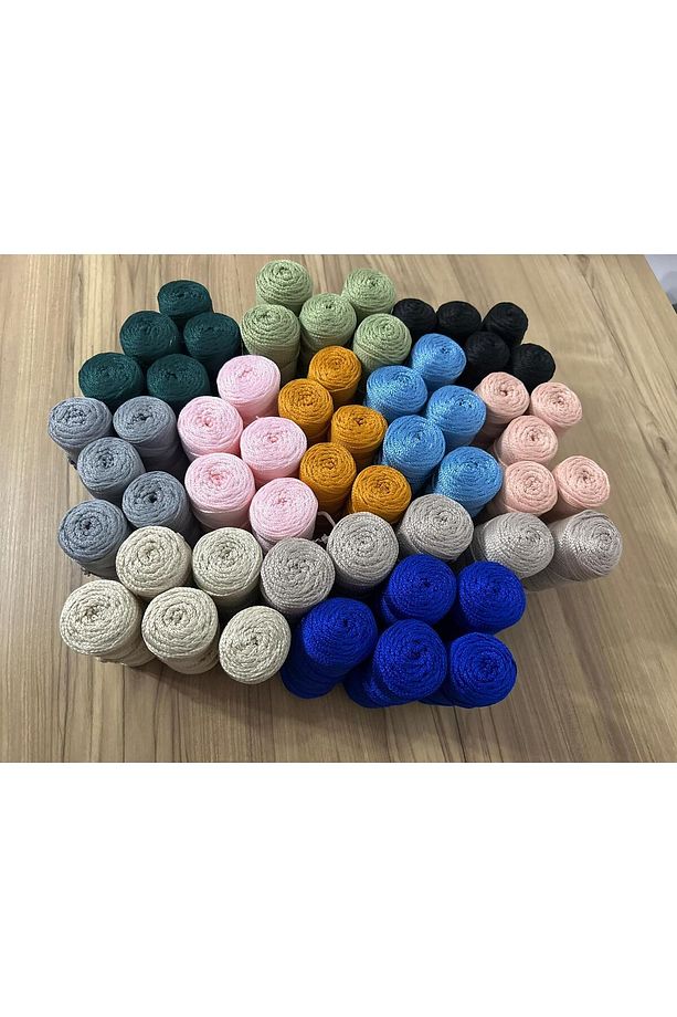 Polyester Makrome Ip (3 Mm - 100 gr) Sepet Ipi , Çanta Ipi , Puset Ipi , Örgü Ipi , Paspas Ipi - 5