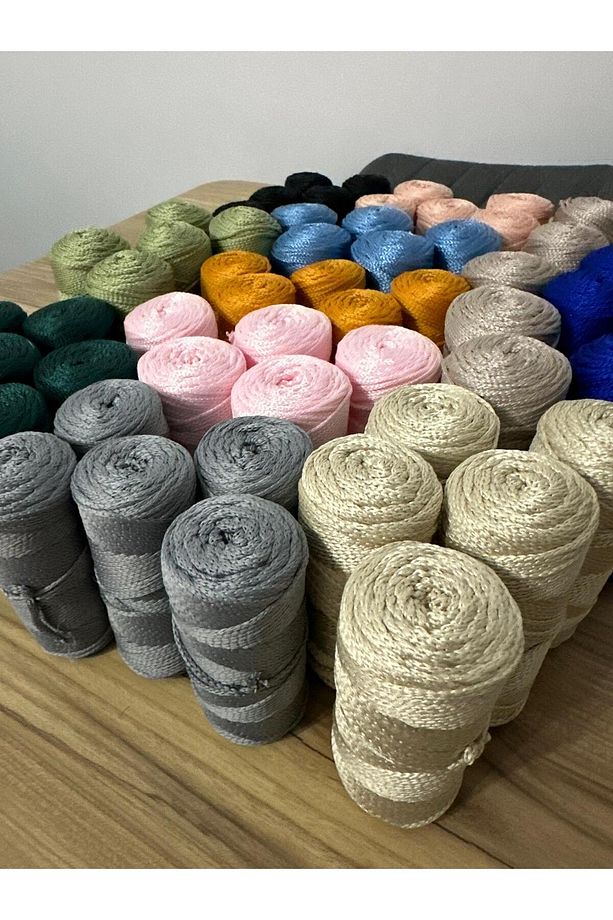 Polyester Makrome Ip (3 Mm - 100 gr) Sepet Ipi , Çanta Ipi , Puset Ipi , Örgü Ipi , Paspas Ipi - 3