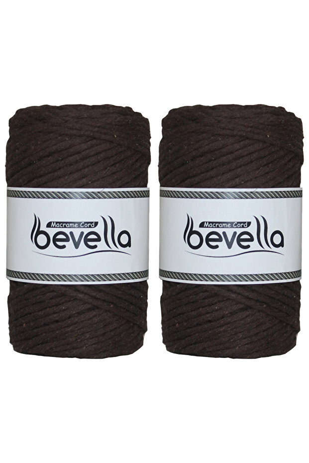 Scannable Macrame Thread Single Twist 3 mm Scanned Macrame Polyester Cotton Thread 2 x 250 gr