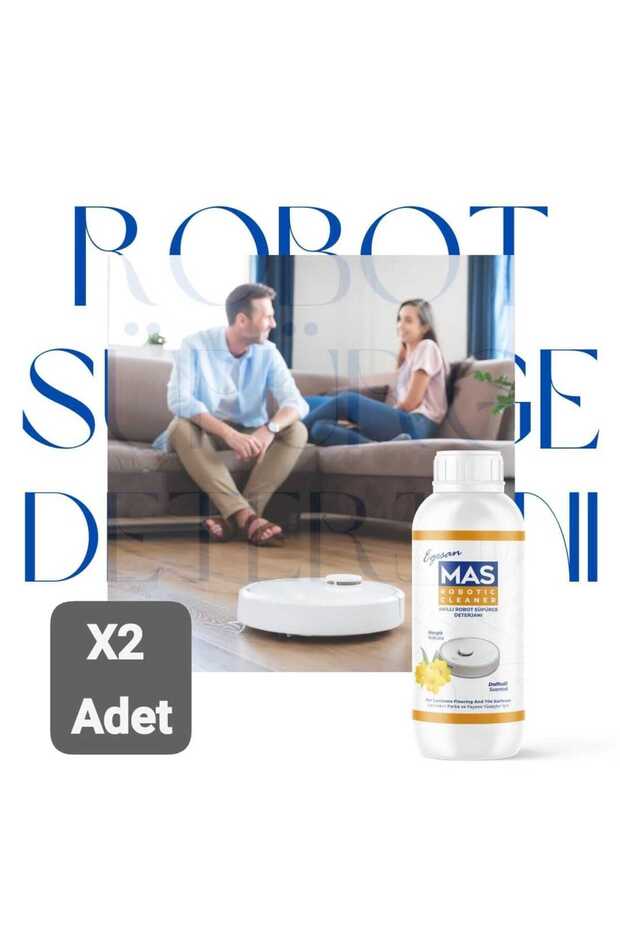 Robot Süpürge Deterjanı Solüsyonu Nergis Kokulu 1000 Ml X 2 Adet - 1