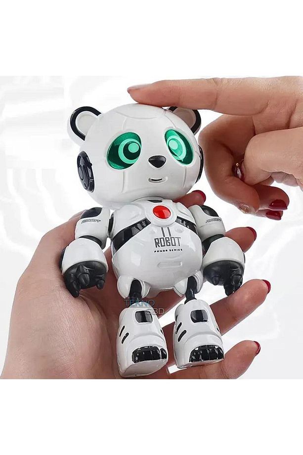 Akıllı Panda Söylediklerini Tekrar Etsin Ses Kayıt Edip Konuşan Şarjlı Oyuncak Robot - 5