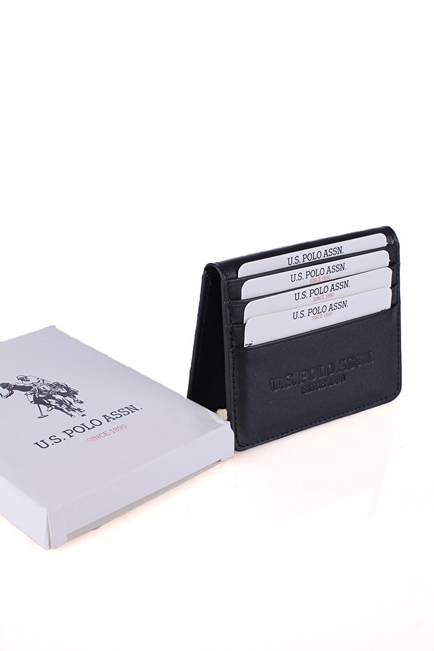 23843 Genuine Leather Unisex Wallet Black