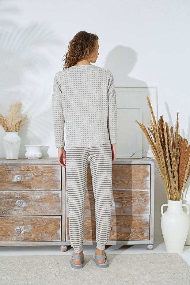 طقم بيجامة مطبوع 15131 - 3