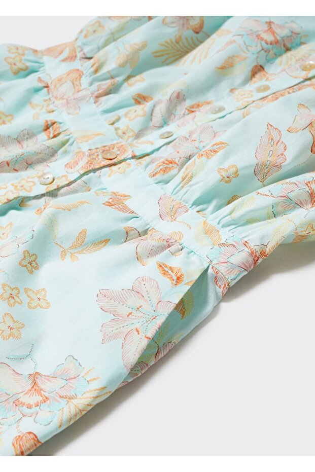 Desenli şort tulum - 4