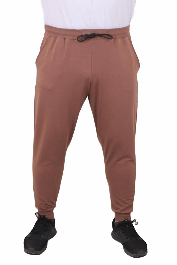 Plus Size Basic Sweatpants Full Lycra 11516 TABA - 1