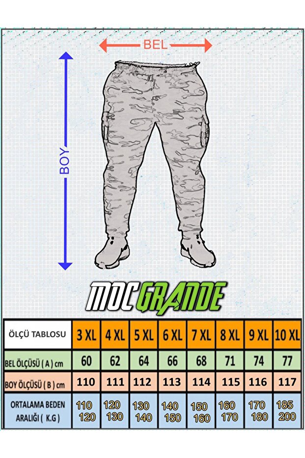 Plus Size Basic Sweatpants Full Lycra 11516 TABA - 3