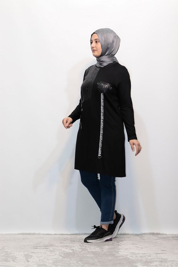 VARAKLI GARNİLİ ŞERİT AKSESUAR TAŞLI WORTEX TUNİK - 4
