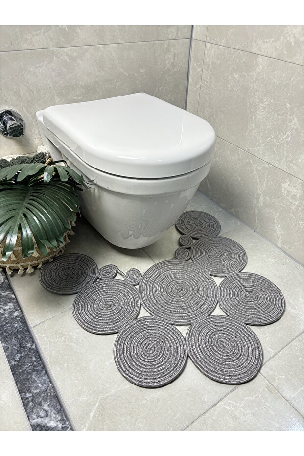Sakura Jute, Straw, Doormat, Bathroom Mat, Toilet Seat Mat, Toilet Seat Mat, Double Sided