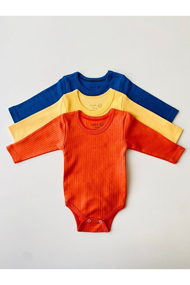 بدلة قطعة واحدة مكونة من 3 قطع من القطن بنسبة 100% - 2