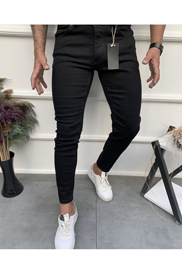 Men's Black Slim Fit Jean Jeans Pants Ç13