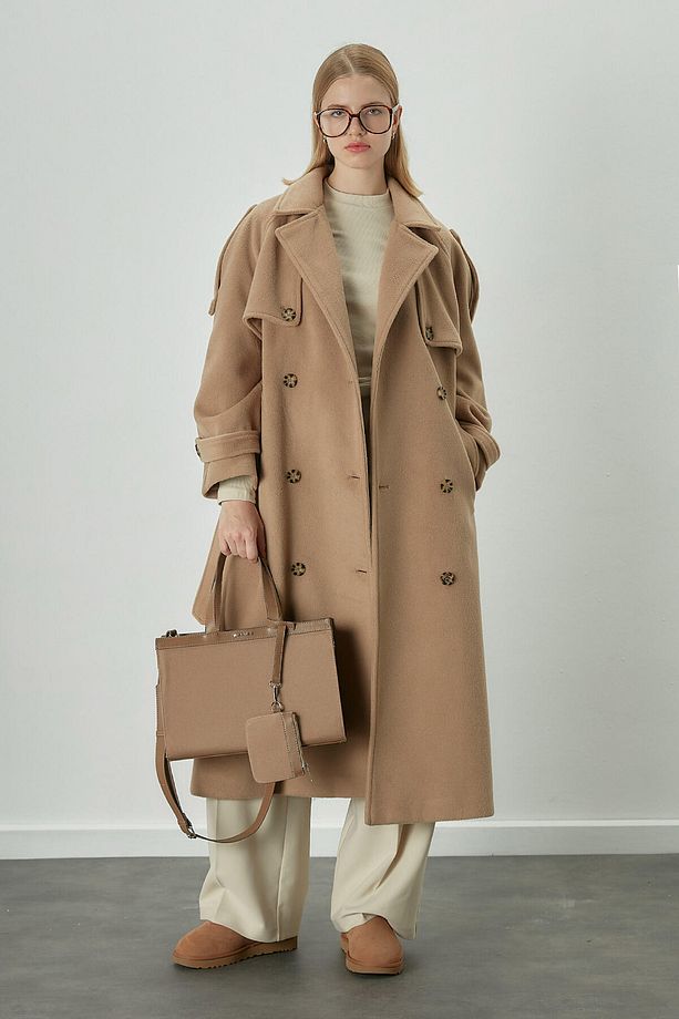 PREMIUM KAŞE TRENÇ KABAN CAMEL - 1