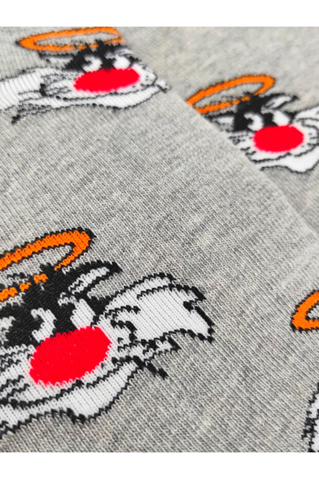 Unisex Happy Gray Tom Colorful Booties Socks