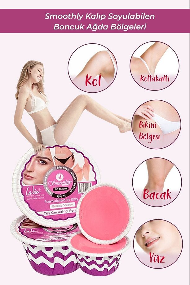 1kg Pudralı Kalıp Soyulabilen Boncua) Ağda, Steril Spatula, Ağda Temizleyici Losyon Seti - 2