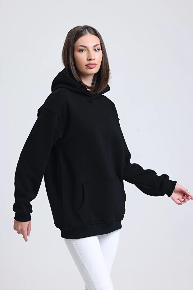 Basic Hooded Sweatshirt - 3