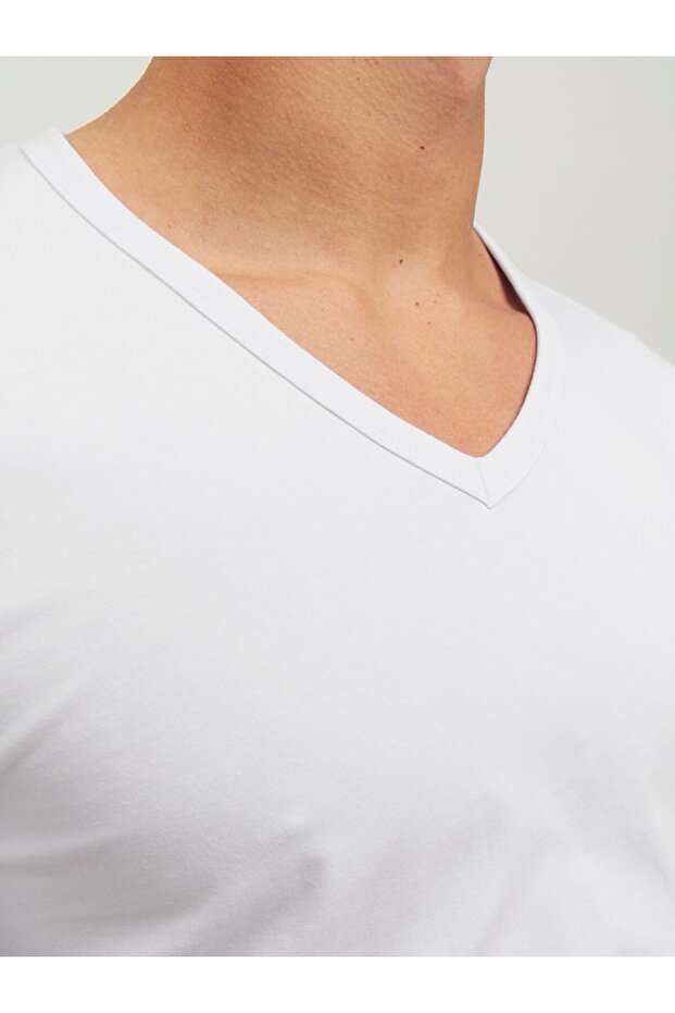 T-Shirt Basic V yaka - 7