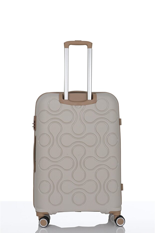 V376 BONE COLLECTİON POLİPROPİLEN (PP) KASA KEMİK - ŞAMPANYA 4'LÜ SET VALİZ - 3