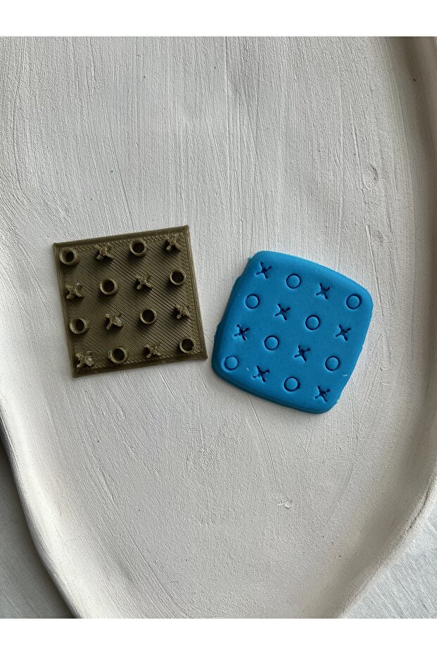 نمط هندسي بوليمر كلاي / سيراميك / ختم كوكي - 1