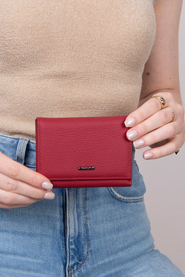 L2632 Genuine Real Leather Small Size Women's Wallet Portfolio