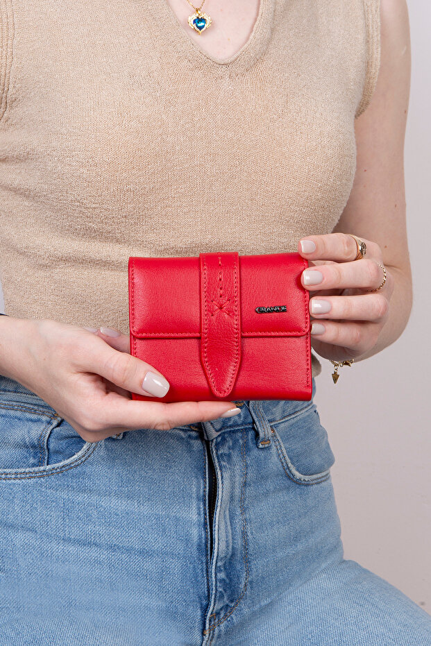 L2633 Genuine Real Leather Small Size Women's Wallet Portfolio