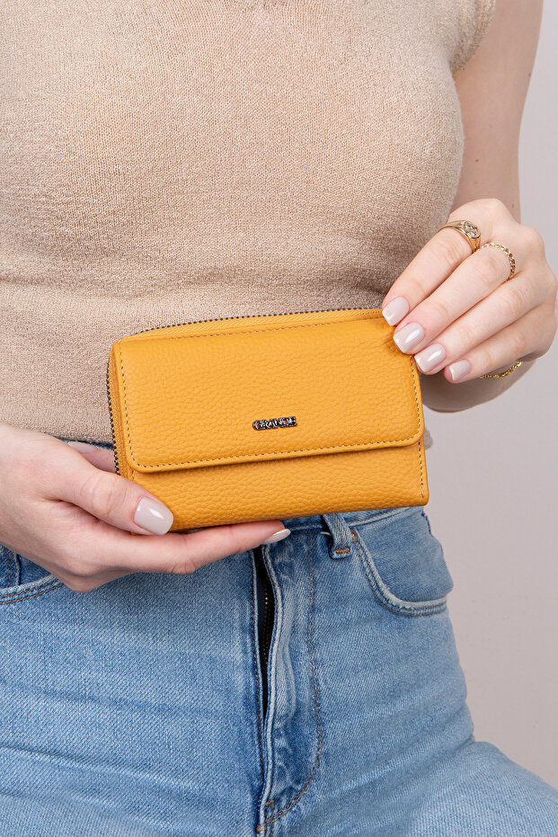 L2754 Genuine Real Leather Small Size Women's Portfolio Wallet