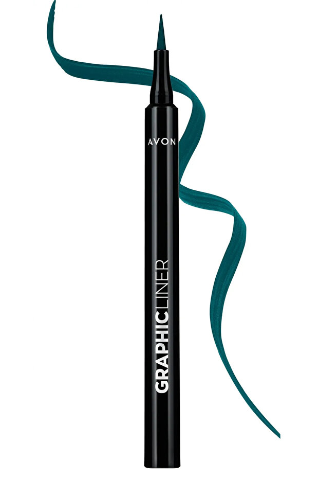 Graphic Pattern Liquid Eyeliner - Sharp Tip, Sea Emerald - 1