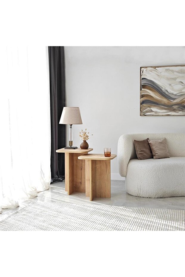 - Blues 2Li Sehpa Seti / Meşe - 7