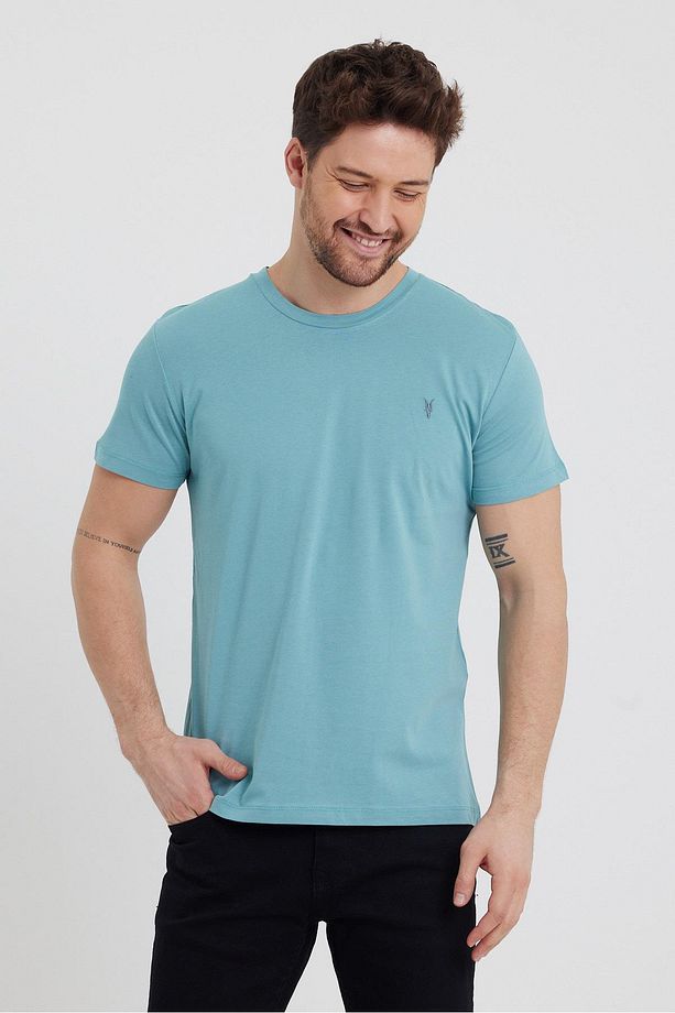 Erkek Bisiklet Yaka Basic 5-li Tshirt - 4