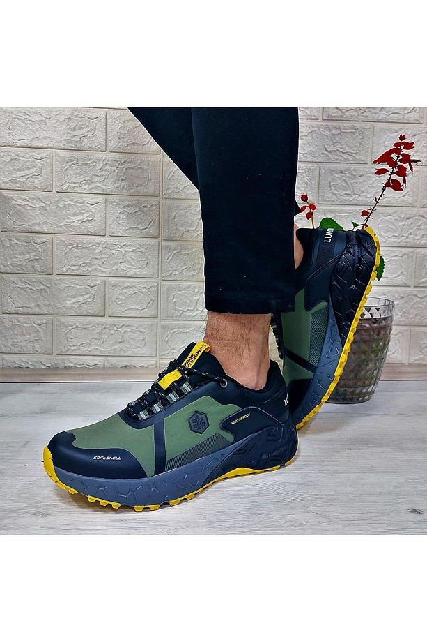 Joraı Haki-Sarı-Siyah Waterproof Outdor Erkek Ayakkabı - 5